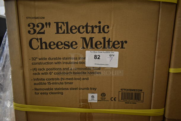 PALLET LOT of 7 BRAND NEW SCRATCH AND DENT! Avantco 177CHSME32M Stainless Steel Commercial Countertop Electric Powered 32" Cheese Melter. 208/240 Volts. Stock Picture Used as Gallery. 7 Times Your Bid! - Image 3 of 5