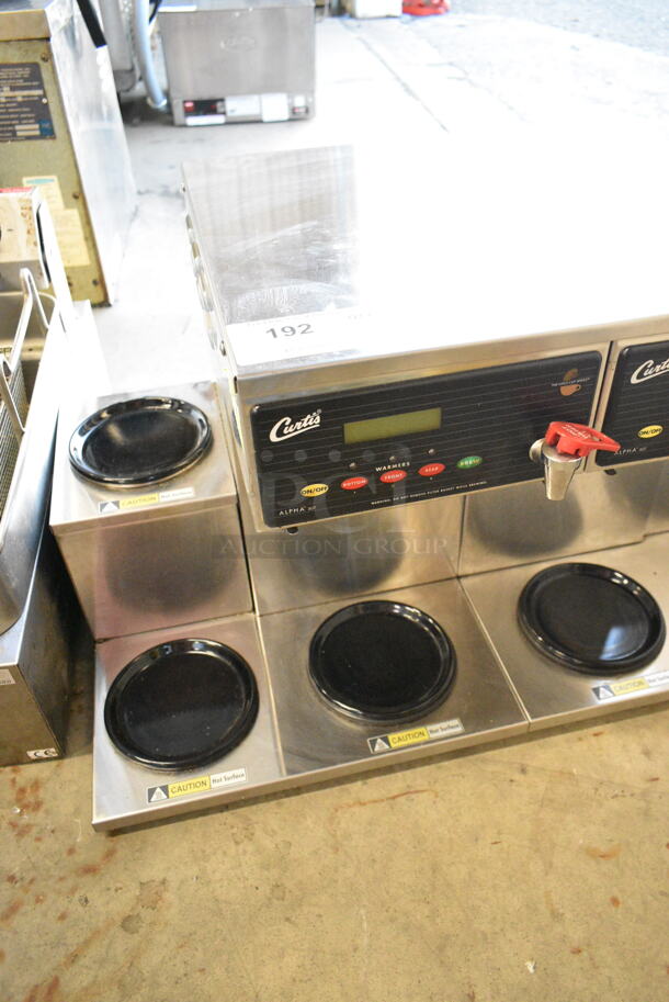 Curtis ALP6GT63A000 Stainless Steel Commercial Countertop 6 Burner Coffee Machine w/ Hot Water Dispenser. 120/220 Volts, 1 Phase.  - Image 3 of 10