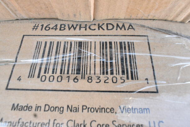 4 BRAND NEW SCRATCH AND DENT! Lancaster Table & Seating 164BWHCKDMA Bar Height Wooden High Chair with Mahogany Finish - Unassembled. 4 Times Your Bid! May Be Missing Pieces.   - Image 4 of 5