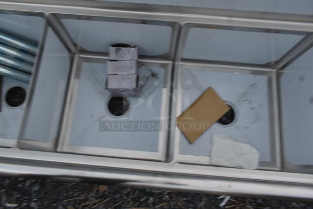 BRAND NEW SCRATCH AND DENT! Steelton 522CS31818LR Stainless Steel Commercial 3 Bay Sink w/ Dual Drain Boards. Bays 18x18. Drain Boards 16x20  - Image 4 of 6