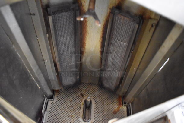 Stainless Steel Commercial Countertop Natural Gas Powered Gyro Machine. 17x19x42 - Image 4 of 6