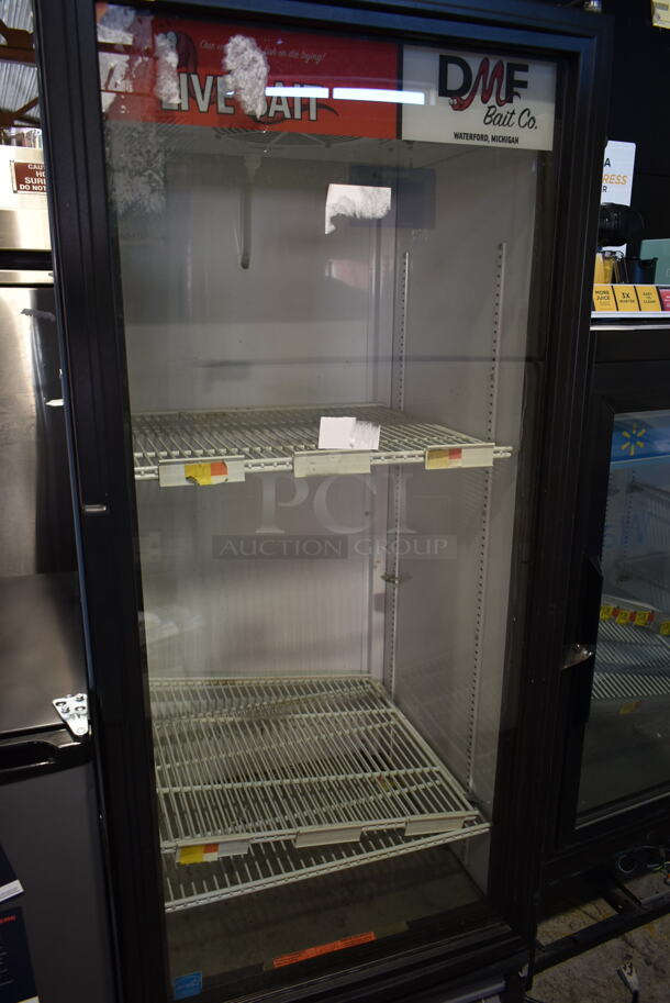 2017 True GDM-12-HC-LD ENERGY STAR Metal Commercial Single Door Reach In Cooler Merchandiser w/ Poly Coated Racks. 115 Volts, 1 Phase. Tested and Working! - Image 2 of 4