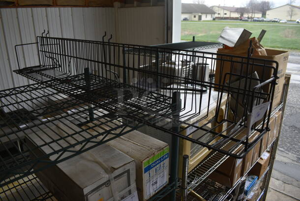 2 Black Metal Racks. 47x6x7. 2 Times Your Bid! - Image 1 of 2