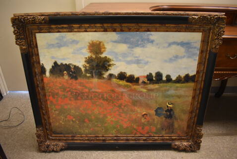 Framed Canvas Painting Reproduction of Poppies by Claude Monet From Art Dealer Ed Mero!