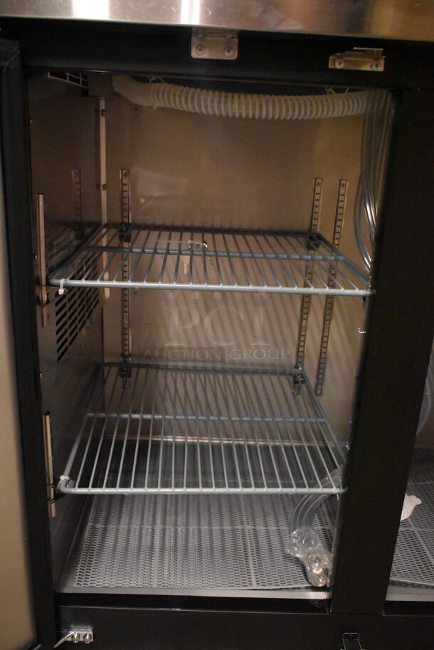 BRAND NEW SCRATCH AND DENT! 2023 Avantco 178UDD48HC Double Tap Kegerator Beer Dispenser - Black, (2) 1/2 Keg Capacity. 115 Volts, 1 Phase. Tested and Working! - Image 9 of 11