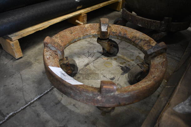 Metal Commercial Mixing Bowl Dolly on Commercial Casters. 16.5x16.5x7 - Image 4 of 4