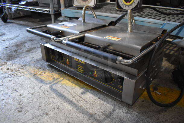 Sodir Equipex Stainless Steel Commercial Countertop Electric Powered Double Panini Press. 250 Volts, 1 Phase. - Image 2 of 6