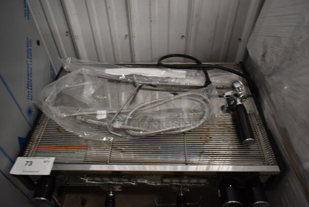 BRAND NEW SCRATCH AND DENT!  2022 Gaggia MGV292NTPU Stainless Steel Commercial Countertop 2 Group Espresso Machine w/ 2 Portafilters and Steam Wand. 230 Volts, 1 Phase. - Image 3 of 7
