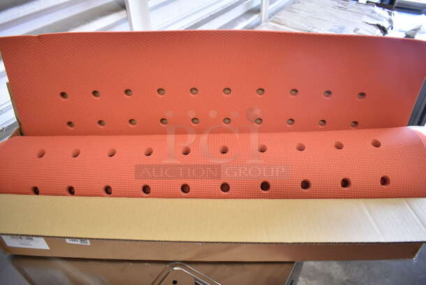 3 BRAND NEW SCRATCH AND DENT! Choice 3' x 5' Red Grease-Resistant Anti-Fatigue Nitrile Rubber Floor Mat with Drainage Holes. 844CMREDDHD3523, 844CMREDDC3534, 844CMREDCD3523. 3 Times Your Bid! - Image 3 of 6