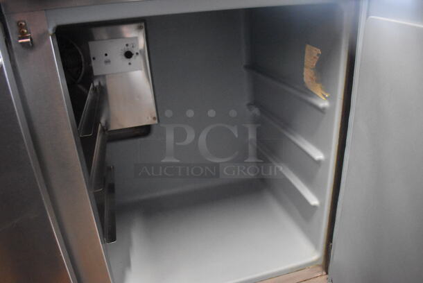 Delfield UC4048 Stainless Steel Commercial 2 Door Undercounter Cooler. 115 Volts, 1 Phase. 48x29x34. Tested and Powers On But Does Not Get Cold - Image 4 of 5