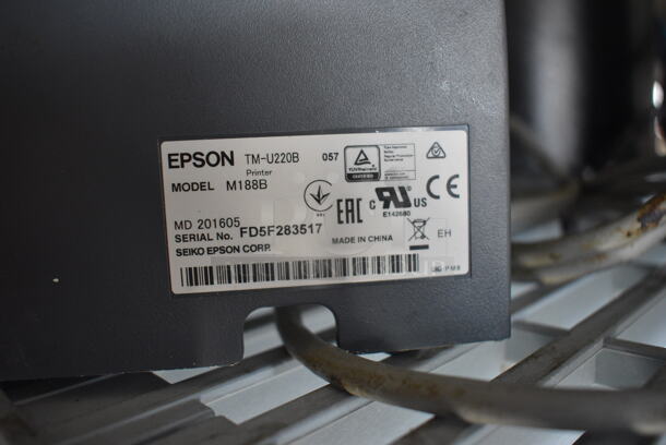 Epson Model M188B Receipt Printer. 6.5x9.5x5.5 - Image 5 of 6