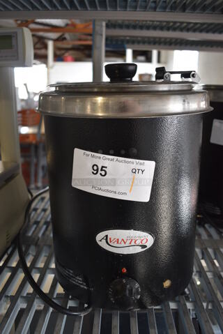Avantco Model 177W300BK Stainless Steel Commercial Countertop Soup Kettle Food Warmer. 110 Volts, 1 Phase. 10x11x14. Tested and Working!