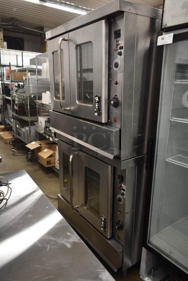 2 Montague Stainless Steel Commercial Natural Gas Powered Full Size Convection Ovens w/ View Through Doors and Metal Oven Racks. 2 Times Your Bid! - Image 1 of 6