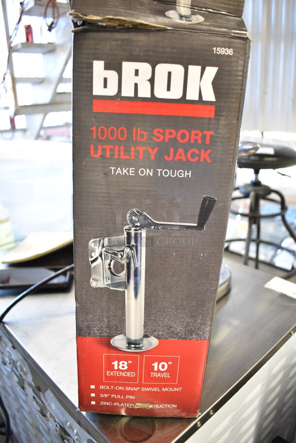 BRAND NEW SCRATCH AND DENT! bROK Capacity Top Wind Trailer Jack 15936 - Image 2 of 6