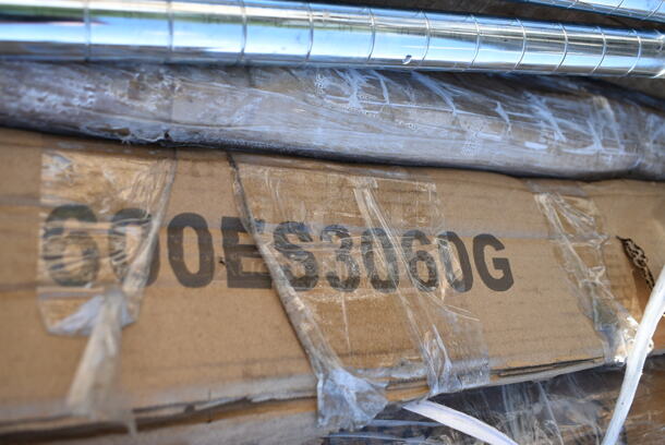 BRAND NEW SCRATCH AND DENT! Regency 600ES3060G 30" x 60" 16-Gauge Stainless Steel Equipment Stand with Galvanized Undershelf. May Be Missing Pieces. - Image 2 of 2