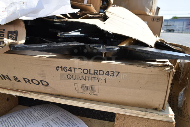 PALLET LOT of 12 BRAND NEW SCRATCH AND DENT! Items Including Flat FBT2084A01 Auto Adjust UR22 Table Base Parts, 164TB5222 Lancaster Table & Seating 5" x 22" Straight Cast Iron Table Base Plate, 164TCOLROD25 Lancaster Table & Seating 25 3/16" Standard Height Table Base Column and Rod, 164TS1000 Lancaster Table & Seating 10" Cast Iron Table Base Spider, 164TCOLRD437 Lancaster Table & Seating 37 1/2" x 4" Bar Height Table Base Column and Rod. 12 Times Your Bid!  - Image 12 of 12