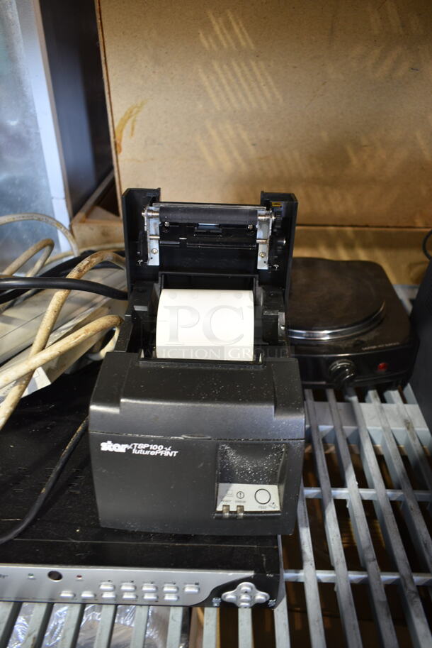 4 Various Items Including Star TSP100 Receipt Printer, Bunker Hill Security Digital Video Recorder, Oster Single Burner Range, Brother Intellifax 2820 Printer. 4 Times Your Bid!  - Image 5 of 12