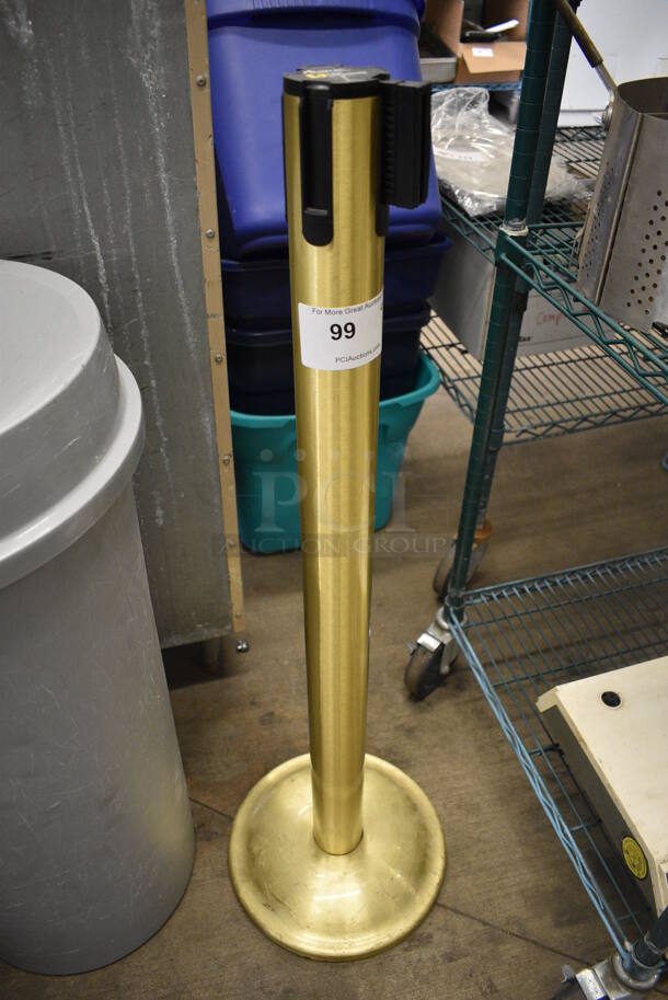 Beltrac Gold Colored Stanchion. 13x13x41 - Image 1 of 3