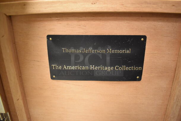 The American Heritage Colletion Series Montecristo Humidor Jefferson Memorial Architectural Building Replica. - Image 11 of 12