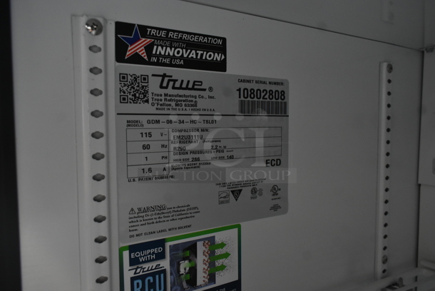 2024 True GDM-06-34-HC Metal Commercial Single Door Mini Cooler Merchandiser w/ Poly Coated Racks. 115 Volts, 1 Phase. Tested and Working! - Image 5 of 5
