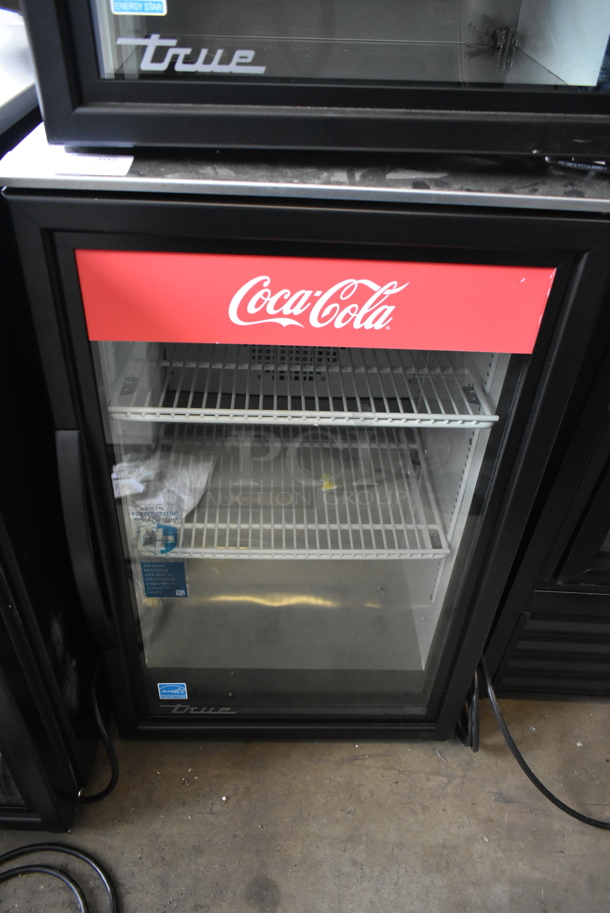 2024 True GDM-06-34-HC Metal Commercial Single Door Mini Cooler Merchandiser w/ Poly Coated Racks. 115 Volts, 1 Phase. Tested and Working!