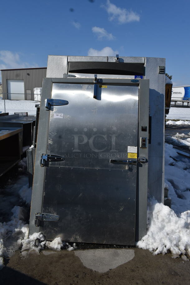 2 Walk In Boxes That Make One 14'x7' Norlake Combo SELF CONTAINED Walk In Box w/  Kolpak PC069T3 208/230 Volt, 1 Phase Compressor. 2 Times Your Bid! Information Provided By The Consignor But Not Verified By PCI Auctions. Picture of the Unit Before Removal Is Included In the Listing. - Image 2 of 9