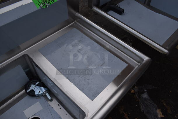 BRAND NEW SCRATCH AND DENT! Regency 600IB1824S31620218 Stainless Steel Commercial 3 Bay Sink w/ Dual Drain Boards. No Legs. Bays 16x20. Drain Boards 16x22 - Image 5 of 5