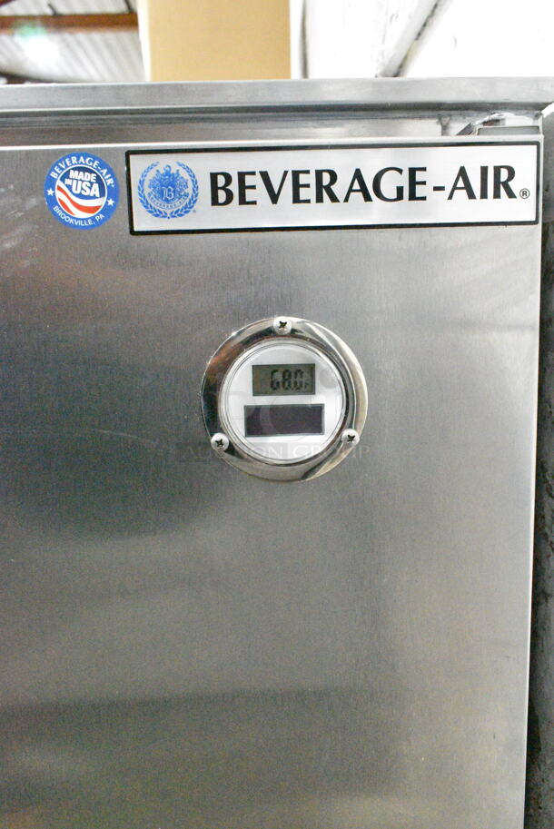 BRAND NEW! Beverage Air UCF20HC-028-23 Stainless Steel Commercial Single Door Undercounter Freezer on Commercial Casters. 115 Volts, 1 Phase. Tested and Working! - Image 3 of 6