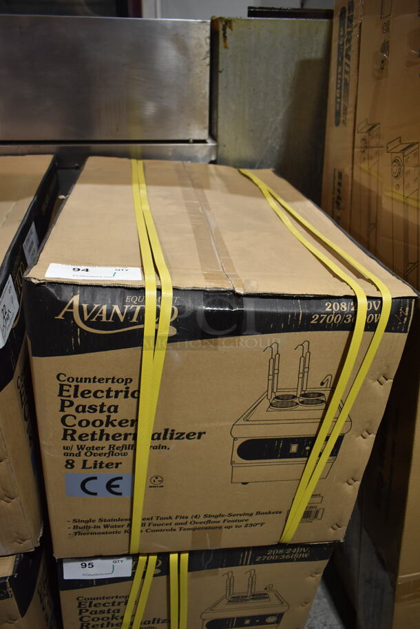 BRAND NEW IN BOX! Avantco 177PC201 Stainless Steel Commercial Countertop Electric Powered Pasta Cooker. 208/240 Volts, 1 Phase. - Image 2 of 4