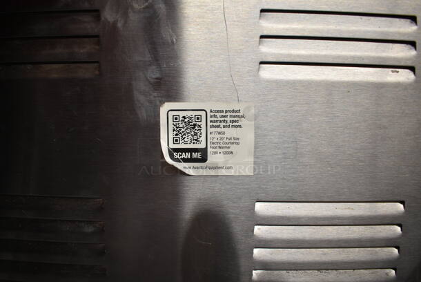 Avantco 177W50 Stainless Steel Commercial Countertop Food Warmer. 120 Volts, 1 Phase. Tested and Working! - Image 3 of 3