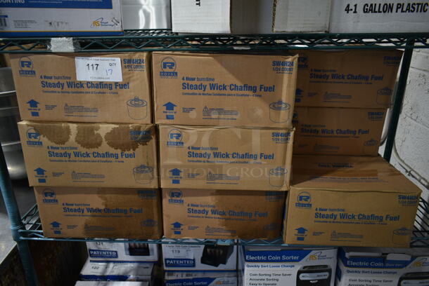 17 Boxes of 24 BRAND NEW Royal Steady Wick Chafing Fuel. 17 Times Your Bid!