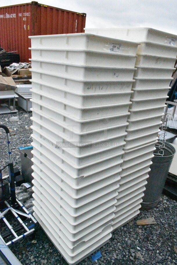 22 Cambro White Poly Dough Bins. 22 Times Your Bid! - Image 1 of 5