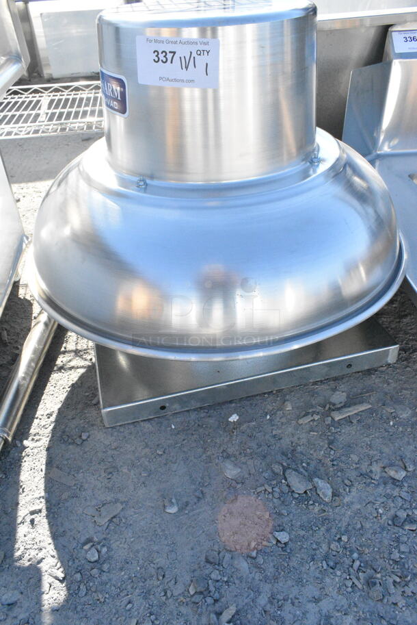 BRAND NEW SCRATCH AND DENT! Canarm ALX120-UD 12 1/4" Variable Speed Upblast Direct Drive Aluminum Exhauster ALX120-UD033V - 1400 CFM, 1650 RPM, 120/240 Volts, 1 Phase - Image 2 of 4