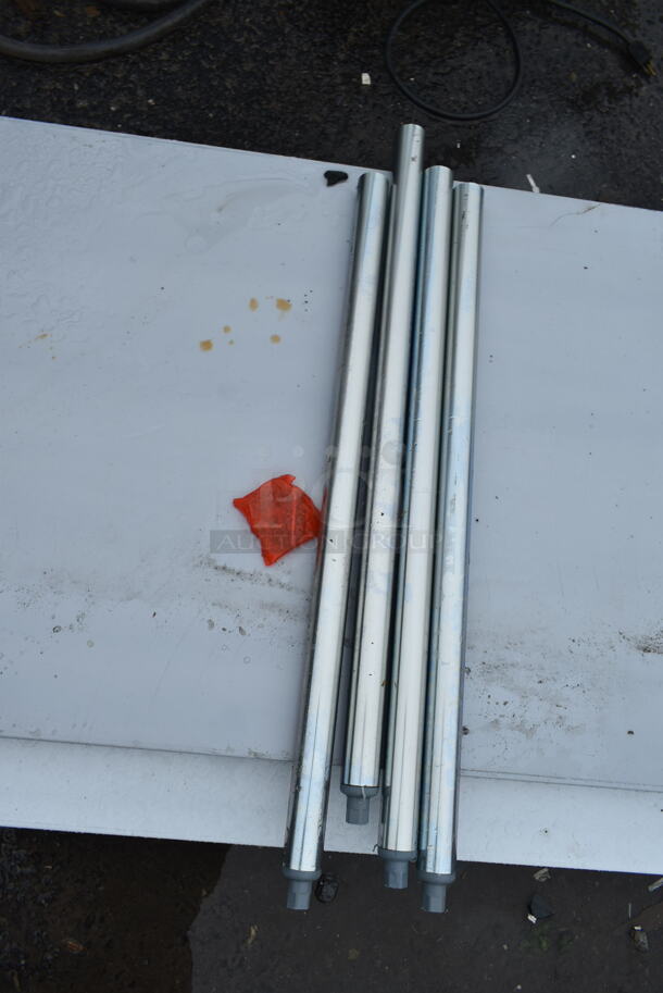BRAND NEW SCRATCH AND DENT! Regency 600T3060G 30" x 60" 18-Gauge 304 Stainless Steel Commercial Work Table with Galvanized Legs and Undershelf - Image 3 of 5