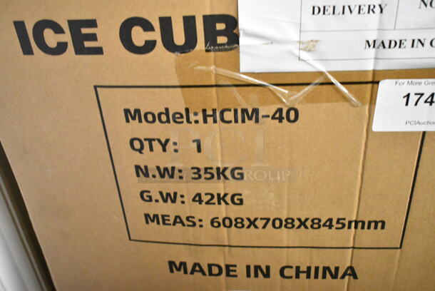 BRAND NEW SCRATCH AND DENT! Hoocoo HCIM-40 Stainless Steel Commercial Undercounter Self Contained Ice Machine. 115 Volts, 1 Phase. - Image 3 of 3