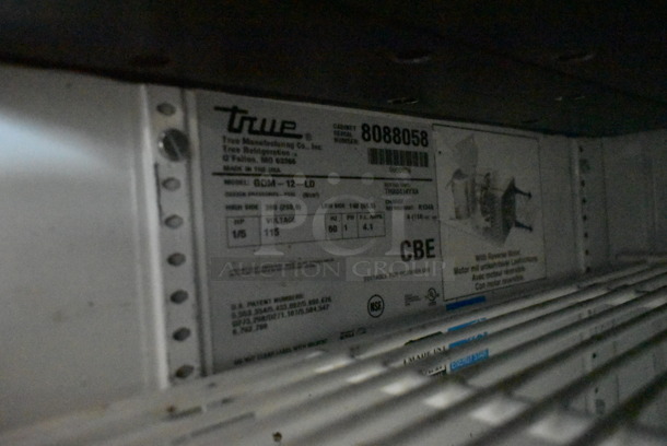 2014 True GDM-12-LD Metal Commercial Single Door Reach In Cooler Merchandiser w/ Poly Coated Racks. 115 Volts, 1 Phase. Tested and Working! - Image 4 of 4
