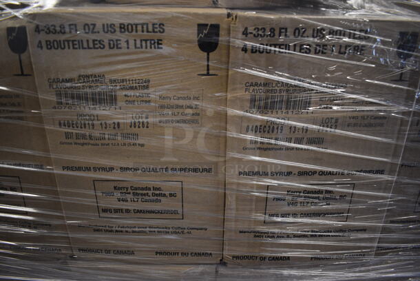 PALLET LOT OF 98 BRAND NEW Boxes of Fontana Caramel Flavoured Syrup Bottles. 4 Bottles Per Box. Total of 390 Bottles. 98 Times Your Bid! - Image 5 of 6