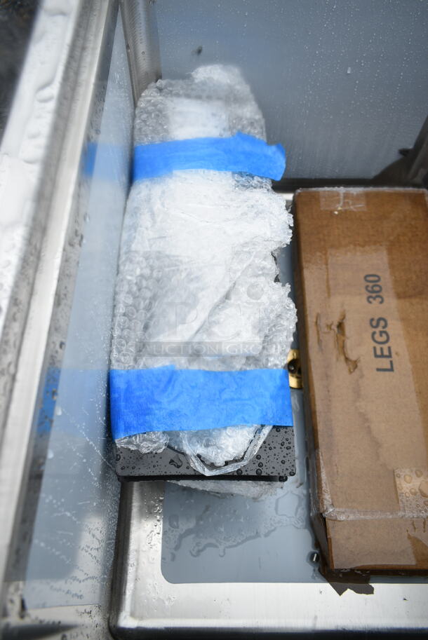 BRAND NEW SCRATCH AND DENT! Steelton 522UIB1824 1 8" x 24" Underbar Ice Bin with Bottle Holders - 77 lb. - Image 5 of 8