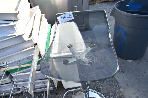 Backless Bar Height Chair.  - Image 2 of 4