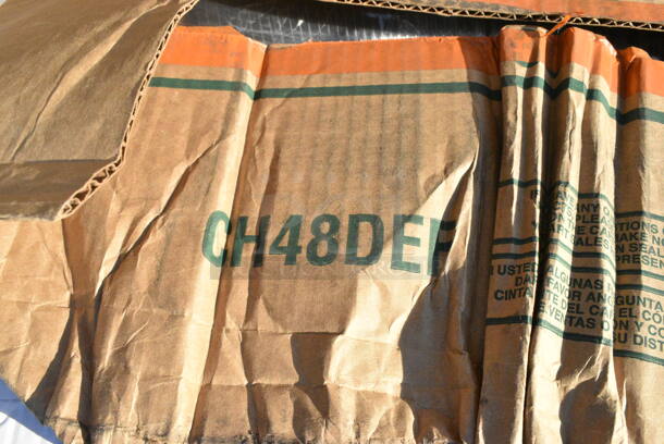 16 BRAND NEW Boxes Including 164VYCHAIRBK Lancaster Table & Seating Vineyard Series Smokey Black Outdoor Cross Back Chair, 5002WRAPNAPN EcoChoice WrapNap 2-Ply Natural Kraft 1/4 Fold Dinner Napkin 16" x 16" - 3000/Case, 164BMCAFEWHT Lancaster Table &amp; Seating Alloy Series Pearl White Outdoor Cafe Barstool, 164BMBKLSWHT Lancaster Table &amp; Seating Alloy Series Pearl White Outdoor Backless Barstool. 16 Times Your Bid!  - Image 3 of 12