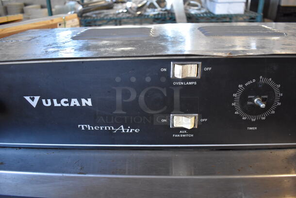 Vulcan ThermAire ET8 Stainless Steel Commercial Electric Powered Full Size Convection Oven w/ View Through Doors, Metal Oven Racks and Thermostatic Controls. 208 Volts, 3 Phase. 36x30x35 - Image 6 of 7