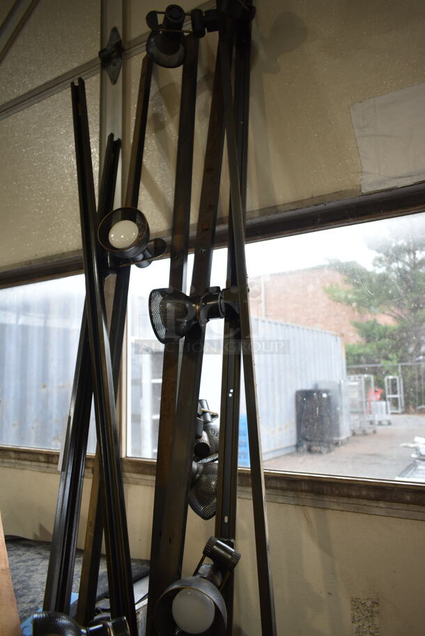10 Track Lights on Metal Poles. 10 Times Your Bid! - Image 3 of 7