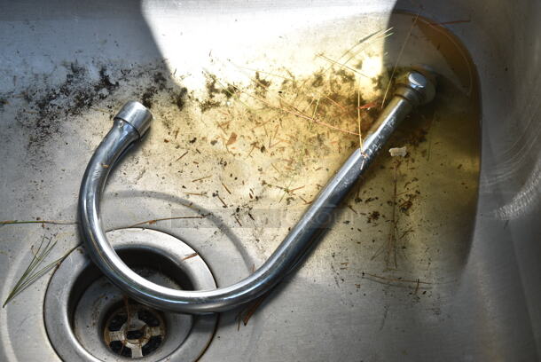 Stainless Steel Single Bay Drop In Sink w/ Handles.  - Image 5 of 5