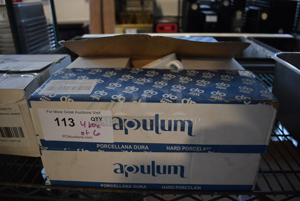 4 Boxes of 6 BRAND NEW Lavazza White Ceramic Mugs. 5x4x3. 4 Times Your Bid! - Image 6 of 6