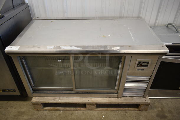 Randell 40048 Stainless Steel Commercial 2 Door Cooler Merchandiser. 115 Volts, 1 Phase. Cannot Test Due To Cut Power Cord - Image 1 of 6