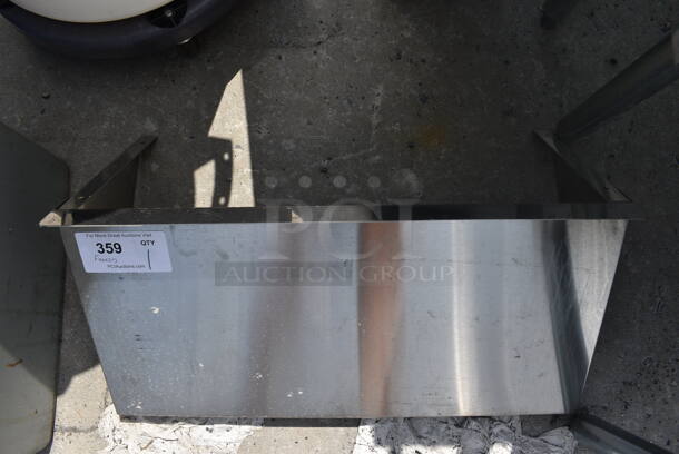Stainless Steel Shelf w/ Wall Mount Brackets. 24x12x12 - Image 3 of 3