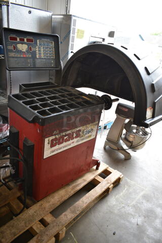 Coats 1250 Metal Commercial Floor Style 2D Wheel Balancer with Laser Guided Operation. 220-250 Volts, 1 Phase.