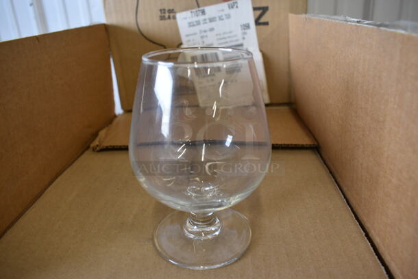 24 BRAND NEW IN BOX! Arcoroc Excalibur Brandy Glasses. 3.5x3.5x5. 24 Times Your Bid! - Image 1 of 3