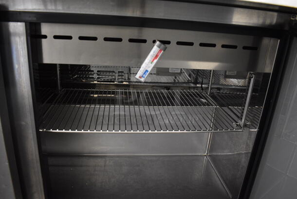 Turbo Air Model TST-60SD-24 Stainless Steel Commercial Prep Table on Commercial Casters. 115 Volts, 1 Phase. 60.5x34x37. Tested and Powers On But Does Not Get Cold - Image 3 of 7