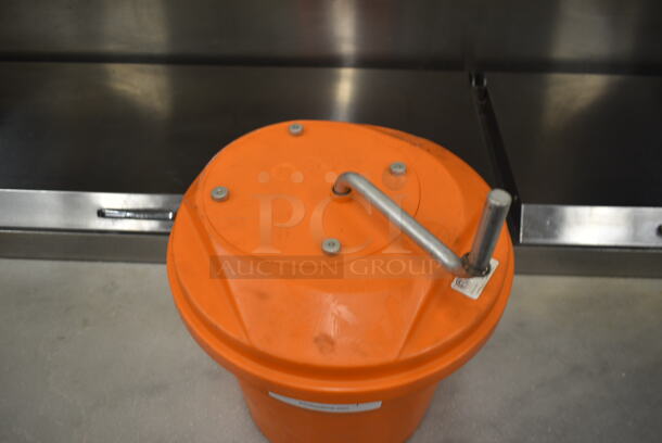 Orange Poly Lettuce Spinner Salad Spinner. - Image 2 of 4
